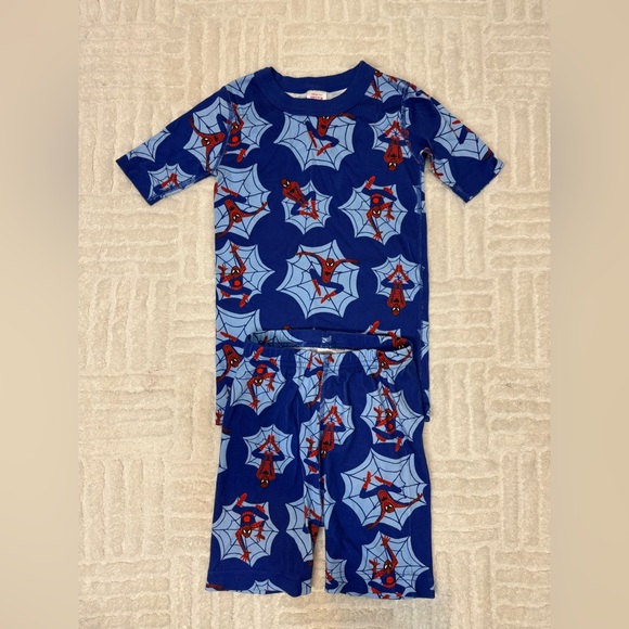 Hanna Andersson Marvel Spider-Man Short Sleeve Pajama Set- 8 - Picture 2 of 4